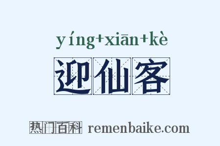 迎仙客是什么意思的图片